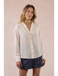 Camisade manga larga escote en V
