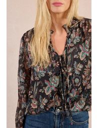 Blouse en voile imprimée
