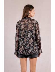 Blouse en voile imprimée