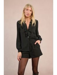 Chemise fluide à col jabot