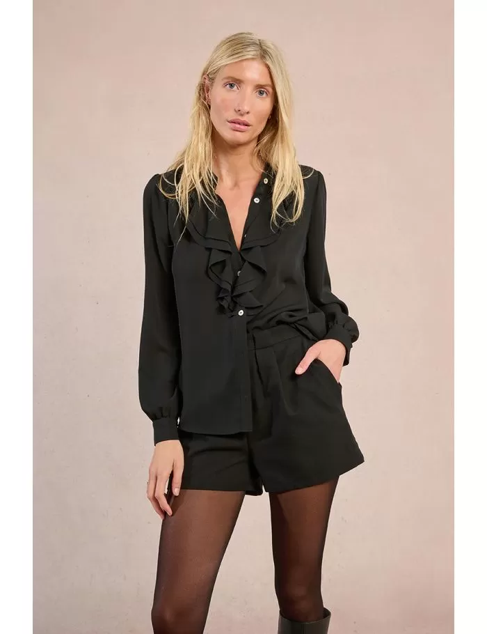 Chemise fluide à col jabot