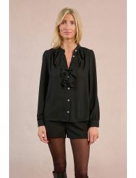 Chemise fluide à col jabot