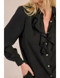 Chemise fluide à col jabot