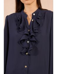 Chemise fluide à col jabot