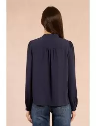 Chemise fluide à col jabot