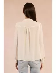 Chemise fluide à col jabot