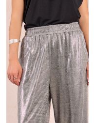 Large pantalon métallisé