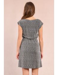 Robe courte en maille lurex