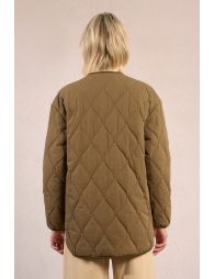 Quilted and oversized jacket