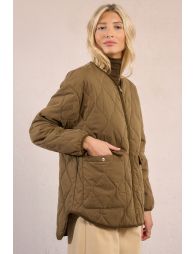 Quilted and oversized jacket