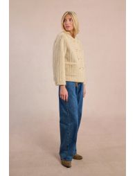 Fur-effect officer jacket