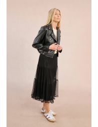 Synthetic leather perfecto jacket