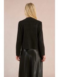 Suede officer jacket