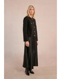 Suede officer jacket