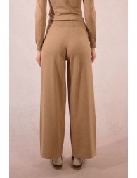 Straight pants in iridescent knit