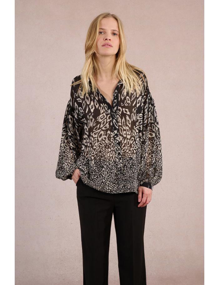 Camisade manga larga con estampado