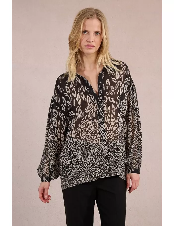 Chemise semi-transparente en voile