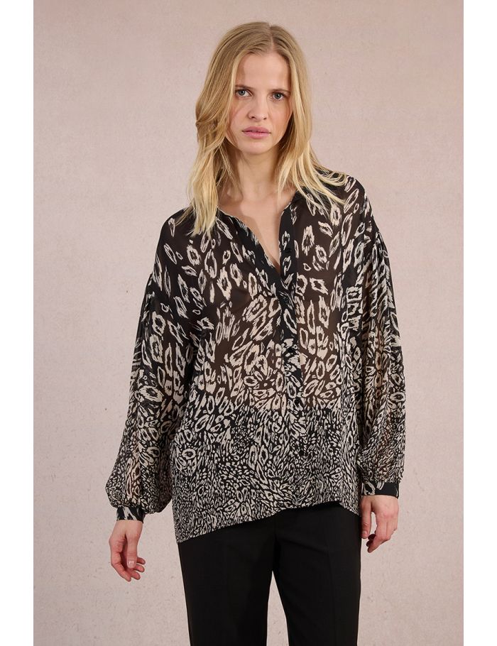 Semi-transparent veil shirt