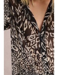 Semi-transparent veil shirt