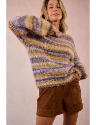 Pull en tricot Tie-Dye