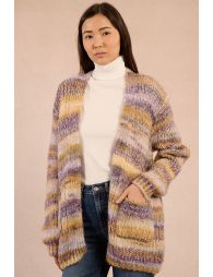 Open knit cardigan