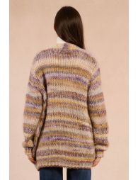 Open knit cardigan