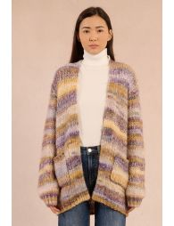 Open knit cardigan