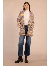 Open knit cardigan