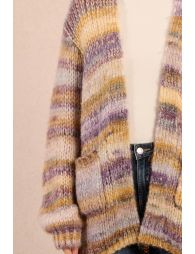 Open knit cardigan