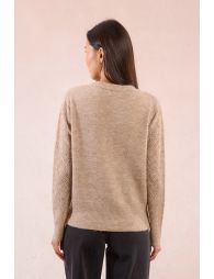 Openwork knit cardigan