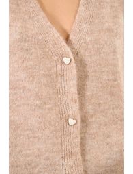 Openwork knit cardigan