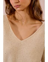 Sequin knit sweater