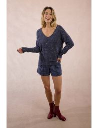 Sequin knit sweater