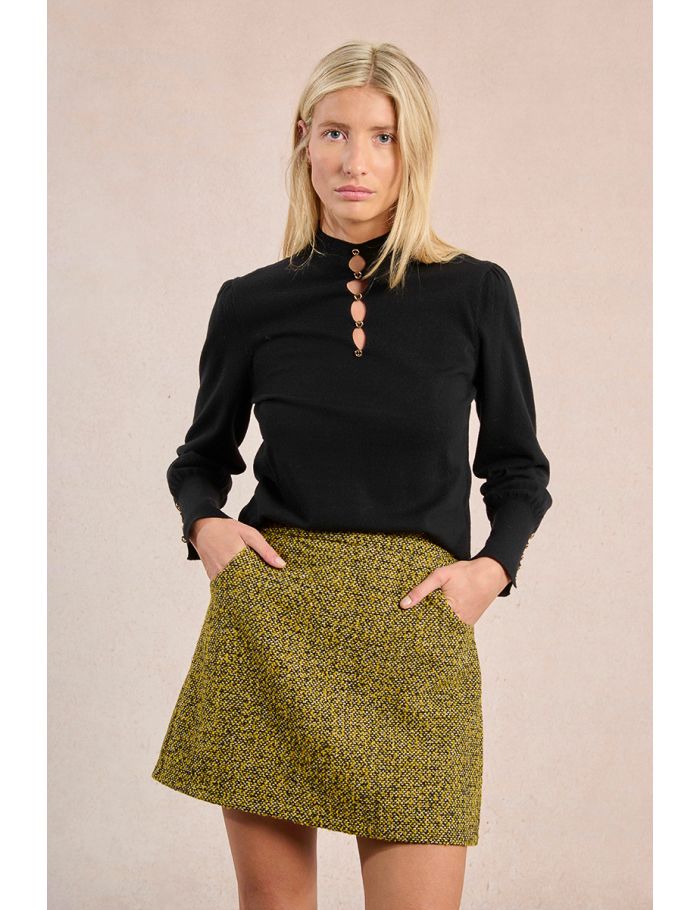 Fancy neckline sweater