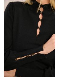 Fancy neckline sweater