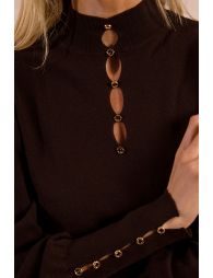 Fancy neckline sweater