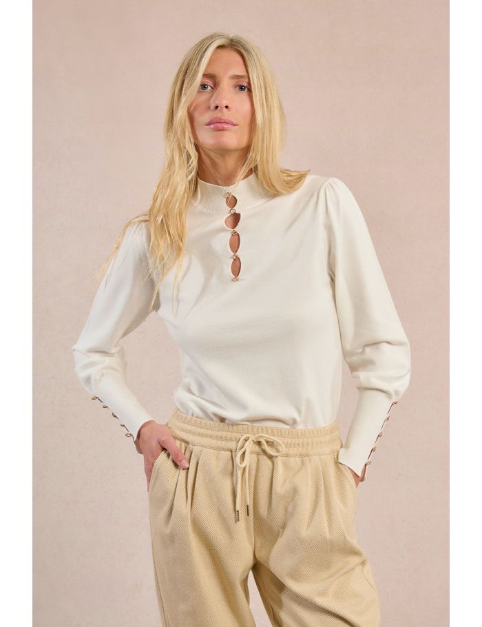 Fancy neckline sweater