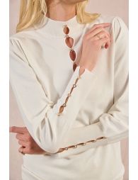 Fancy neckline sweater