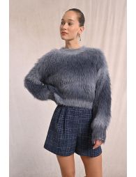 Tie-Dye sweater in brushed knit