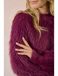 Pull en maille brossée