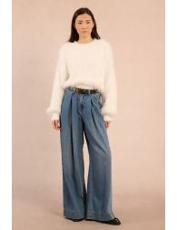 Pull en maille brossée