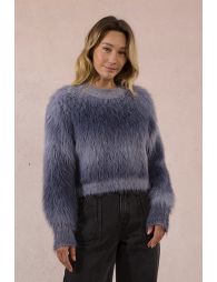 Tie-Dye sweater in brushed knit