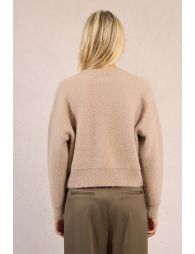 Knitted cardigan, heart print