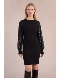 Robe courte, bi-matière