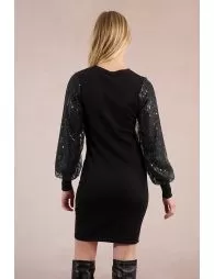 Robe courte, bi-matière