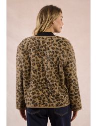 Textured fur-effect jacket