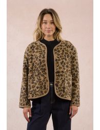 Textured fur-effect jacket