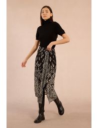 Long wrap skirt