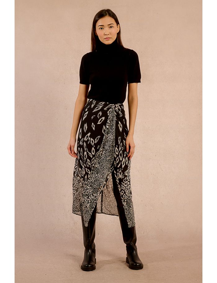 Long wrap skirt
