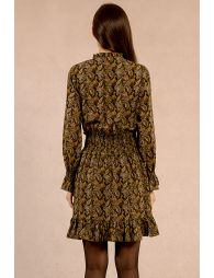 Robe courte smockée